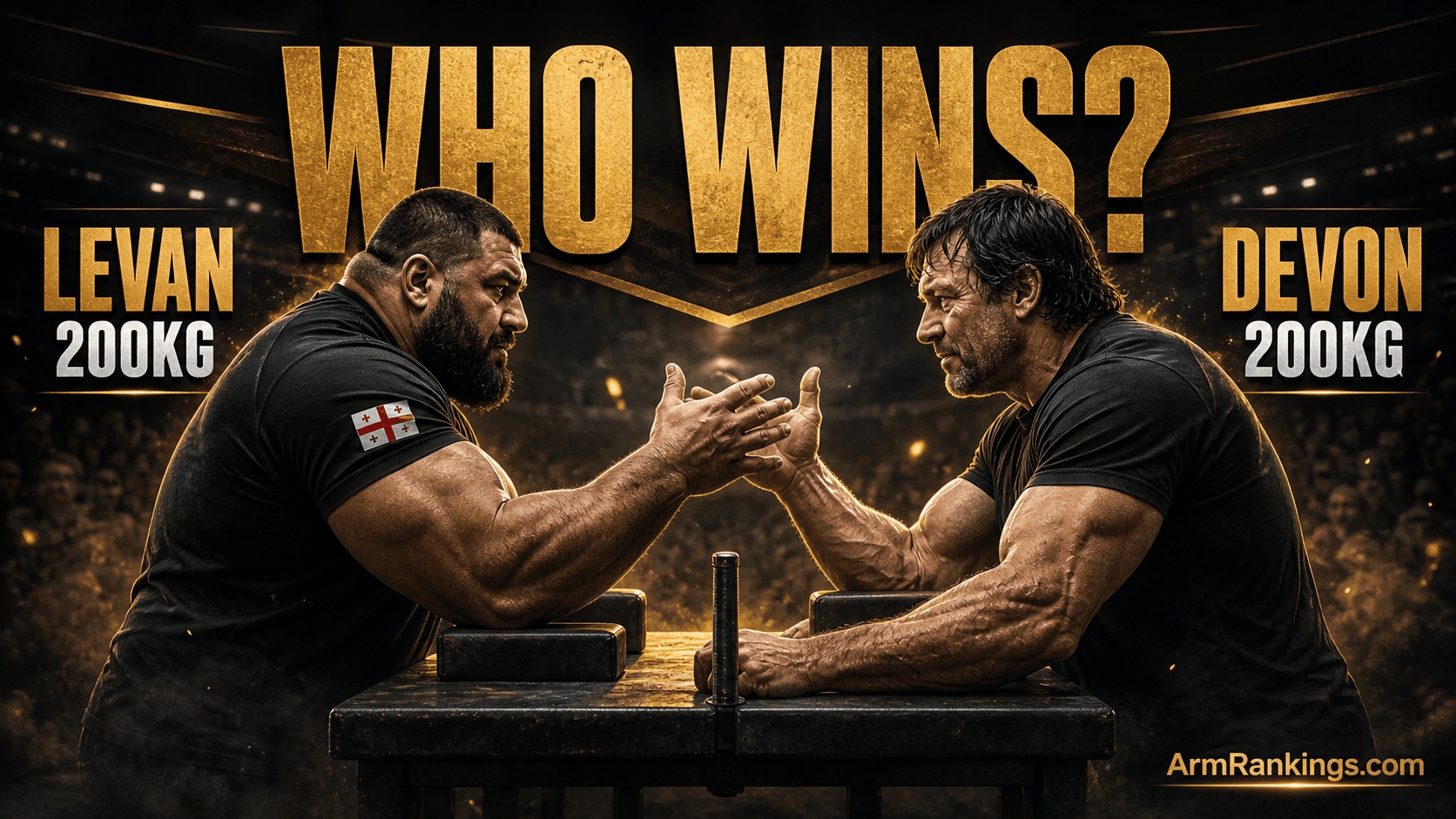 Who Wins poster: Levan Saginashvili versus Devon Larratt